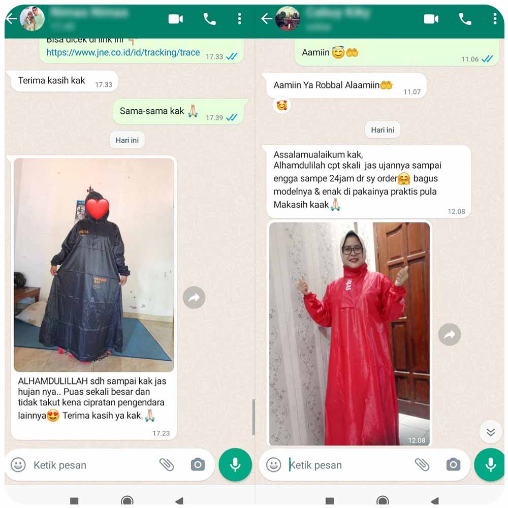 Testimoni Jas Hujan Syar'i (3)