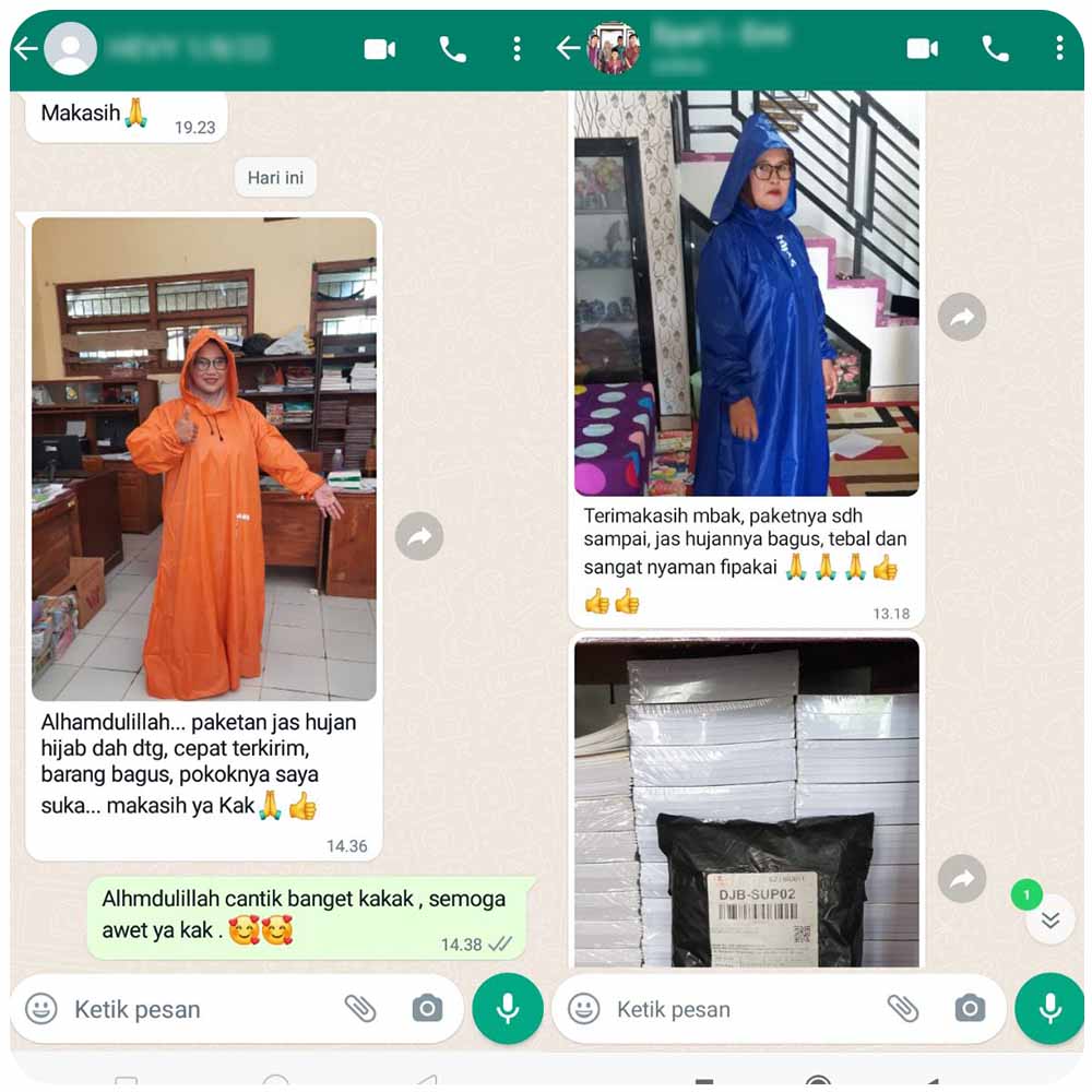 Testimoni Jas Hujan Syar'i (4)